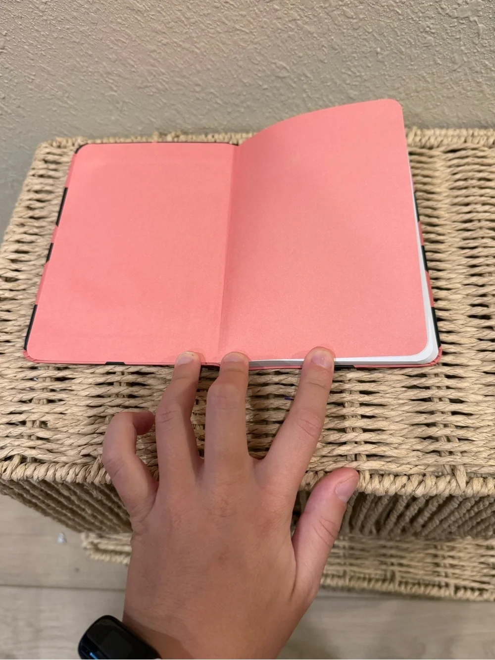 Fearless Pink & Black Geometric Journal